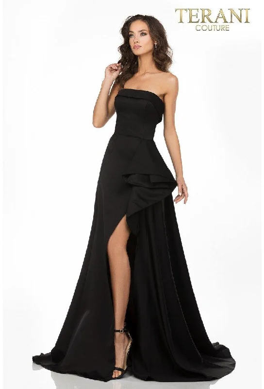 TightrhythmTerani Couture 2012P1288 Strapless Long Prom Dress