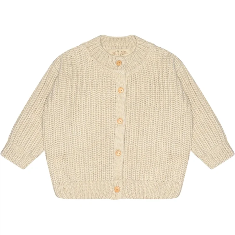 V-neck cardiganPetit Piao Offwhite Strik Cardigan