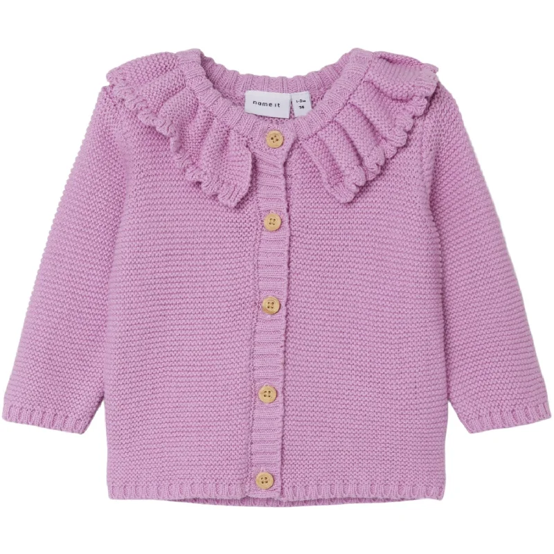 Budget cardiganName It Pastel Lavender Lianne Knit Cardigan