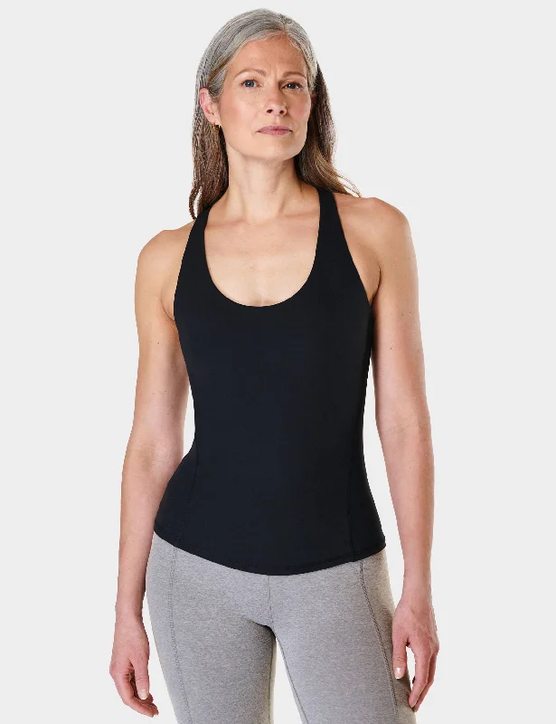 Athletic tankSoft Sculpt Sleek Racerback Tank - Black