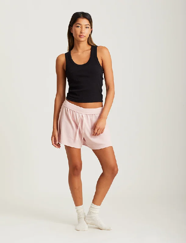 Outdoor vestMilla Rib Shelf Bra Semi Crop Tank