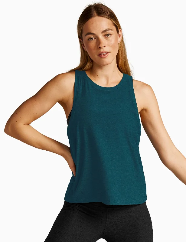 Gym singletFeatherweight Rebalance Tank - Majestic Blue Heather