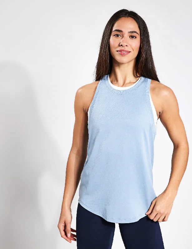 Waterproof jacketDacey Longline Tank - Ashley Blue