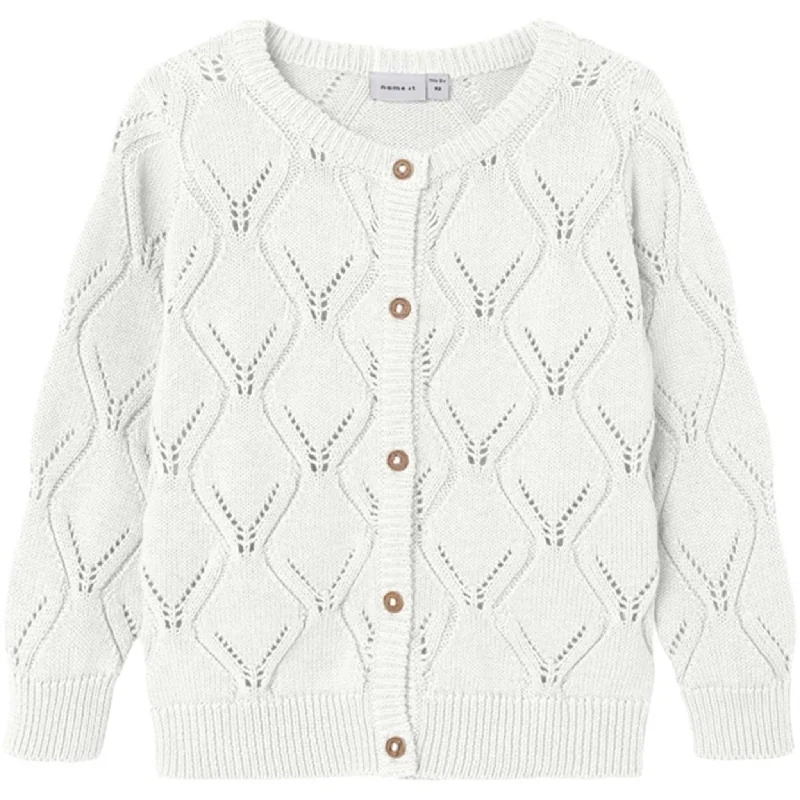 Fleece cardiganName it Bright White Fopolly Knit Cardigan