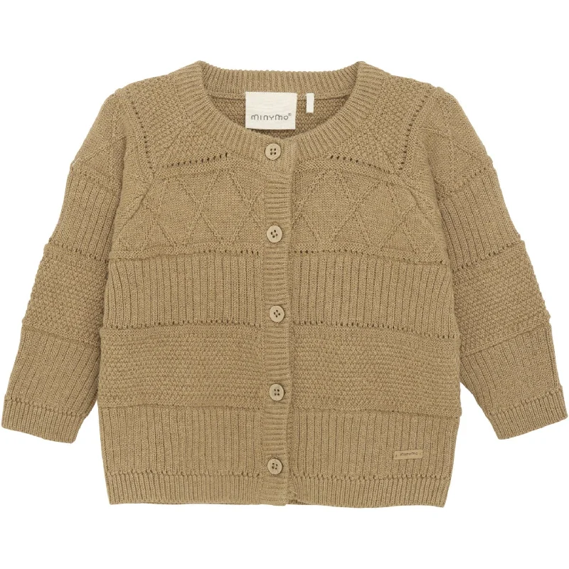 Cropped cardiganMinymo Tiger's Eye Cardigan Knit