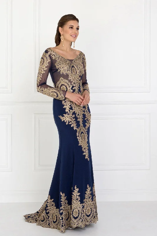 TightwaistLong Sleeve Dress Formal Evening Gown Sale