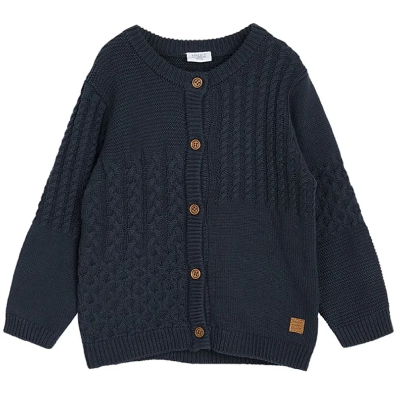 Fringed cardiganHust & Claire Mini Blue Night Charli Knit Cardigan