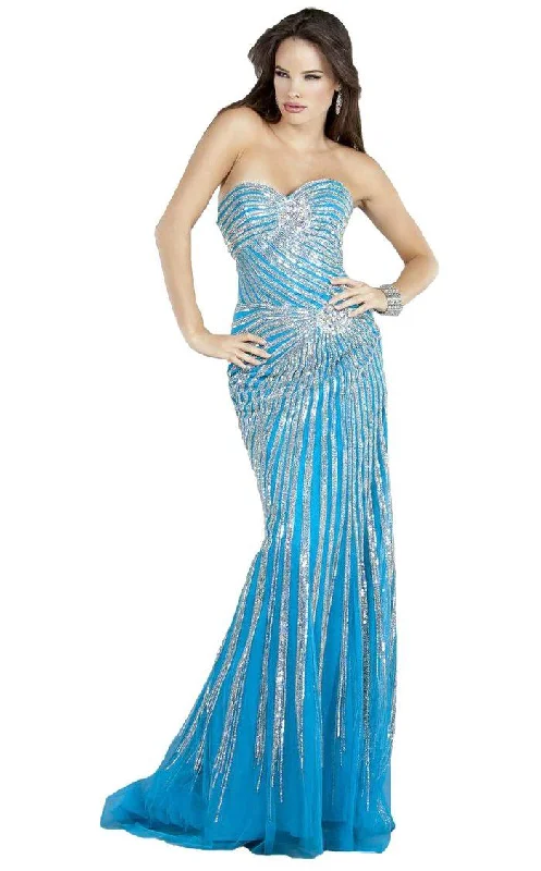 TightsealJovani 4343 Long Formal Strapless Prom Dress