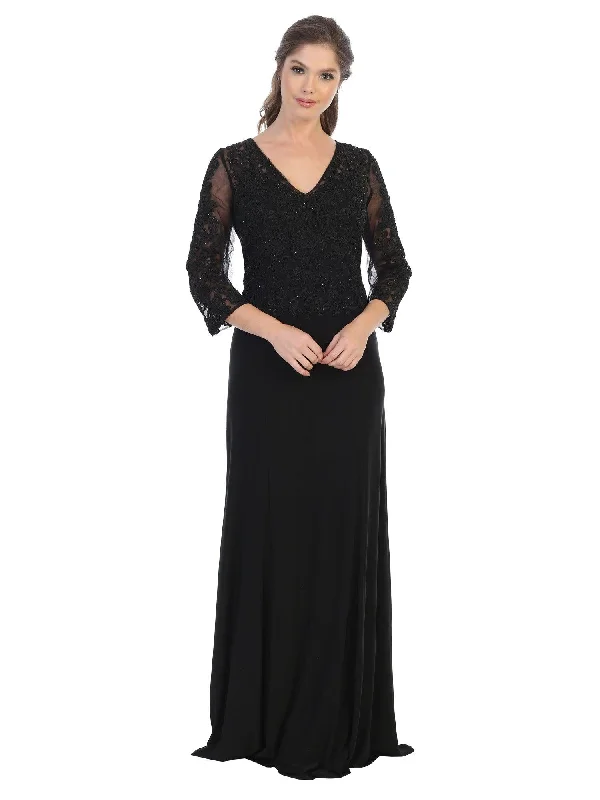 TightdesignLong Formal 3/4 Sleeve Mother of the Bride Dress