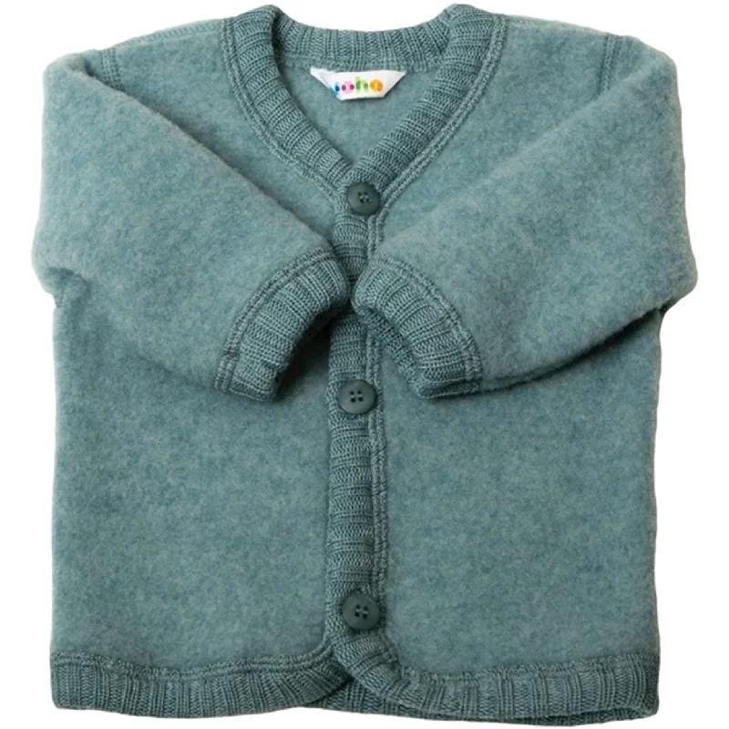 Fringed cardiganJoha Wool Aqua Melange Cardigan