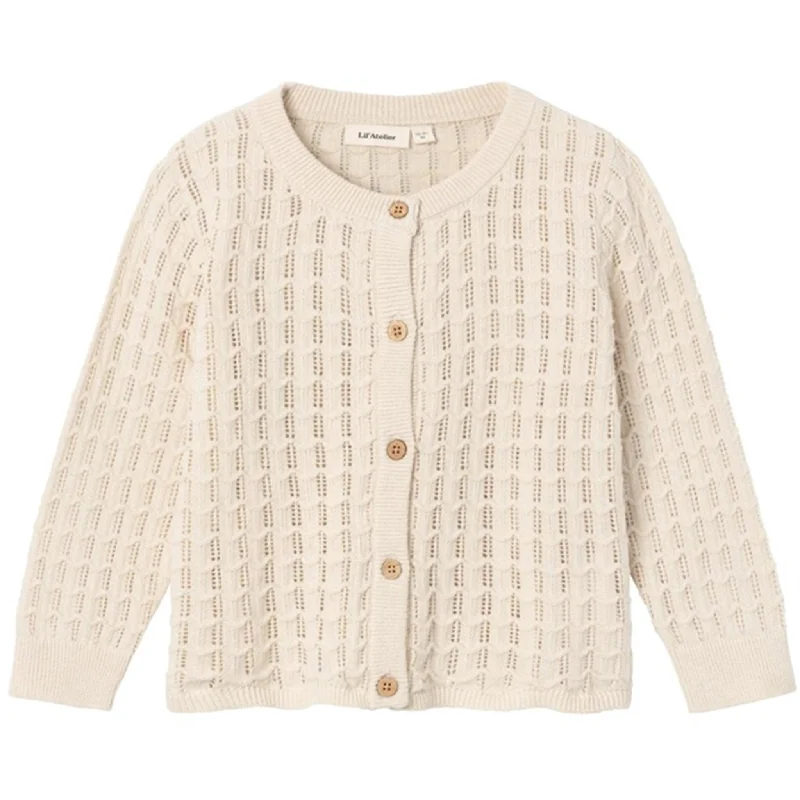 Printed cardiganLil'Atelier Sandshell Fauci Knit Cardigan