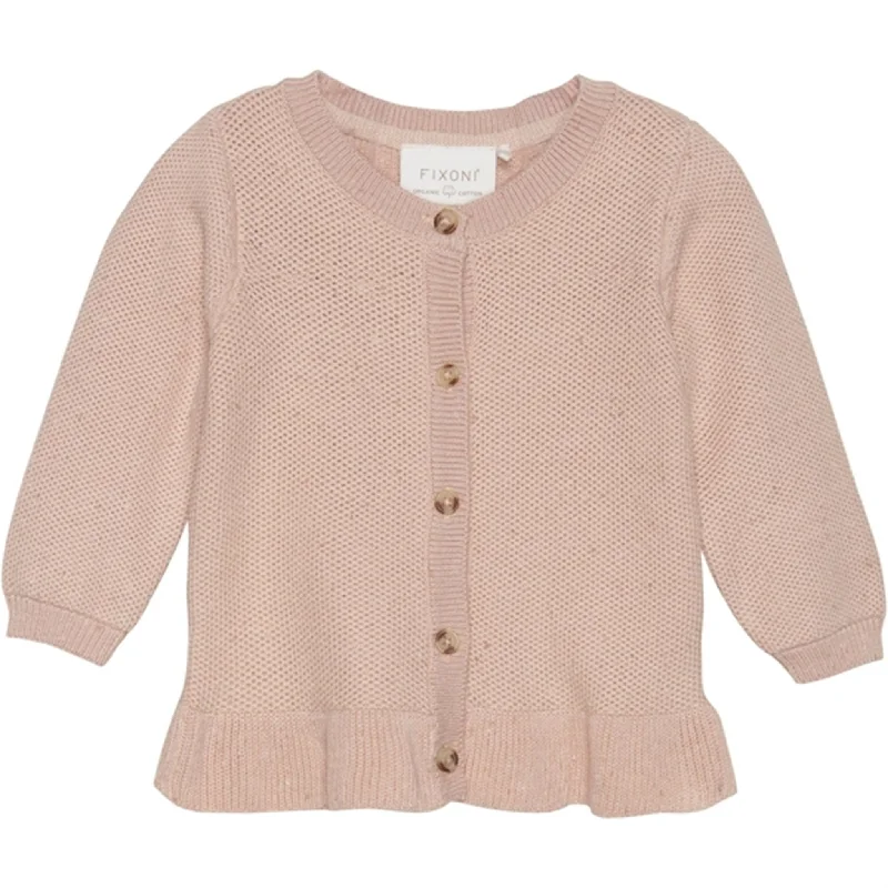 Zip-up cardiganFIXONI Cameo Rose Knit Cardigan