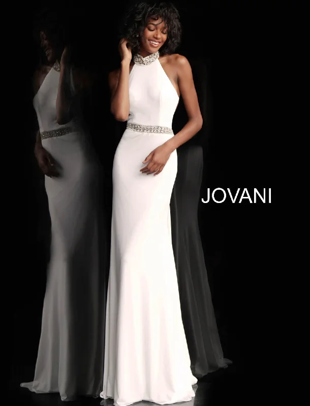 TightframeJovani 40869 High Neck Long Prom Dress