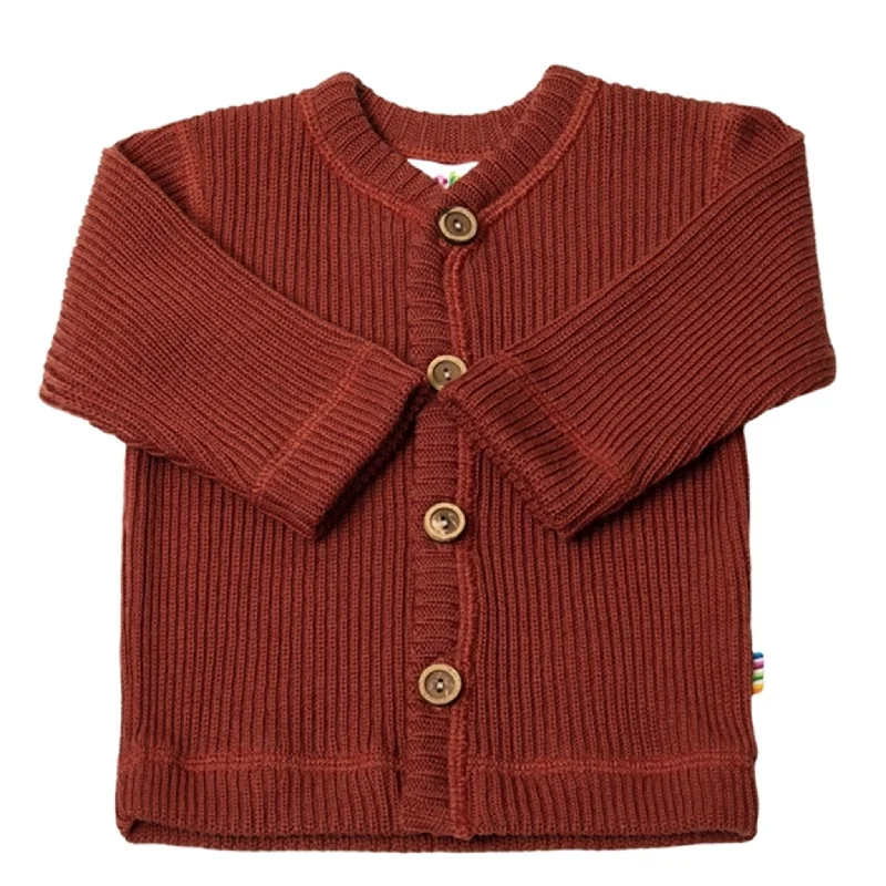 Open-front cardiganJoha Wool Chili Red Cardigan