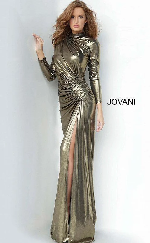 TightbeatJovani 3172 Prom Long Metallic Prom Dress