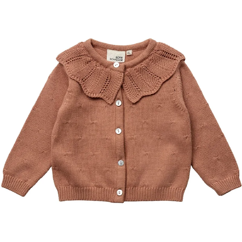 Office cardiganSofie Schnoor Rosy Brown Cardigan