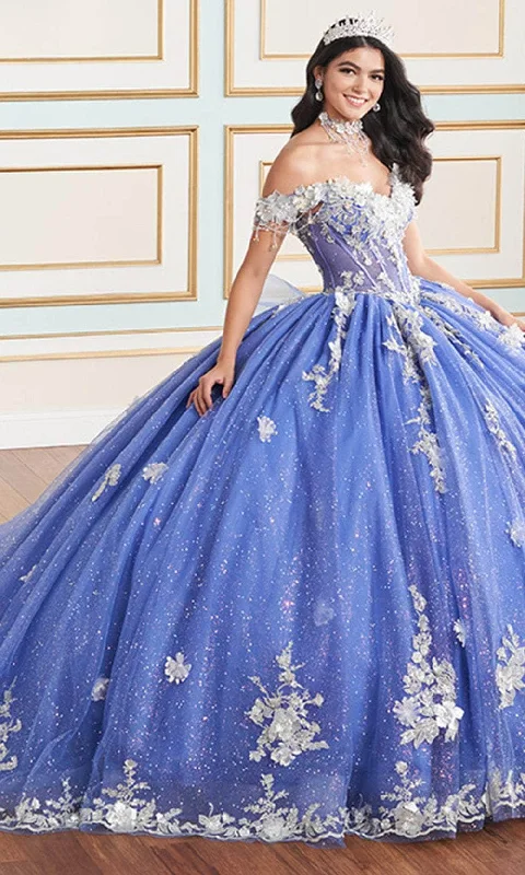 TightpantPrincesa by Ariana Vara PR30178 - Floral Embellished Off-Shoulder Ball Gown