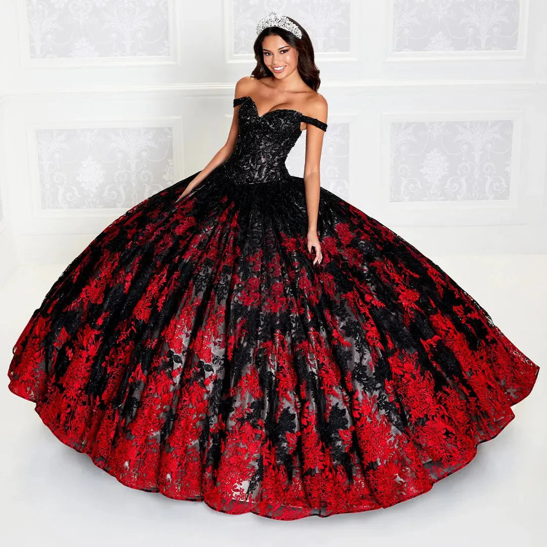 TightbuildPrincesa by Ariana Vara PR12275 - V-Neck Quinceañera Ball Gown