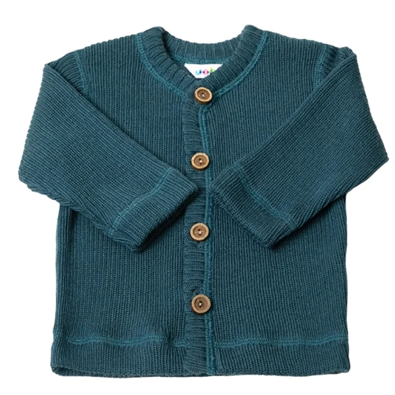 Hooded cardiganJoha Wool Dark Blue Cardigan