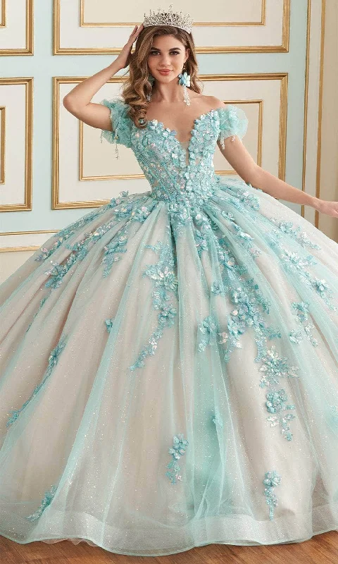 TightfitPrincesa by Ariana Vara PR30174 - Floral Quinceañera Ball Gown