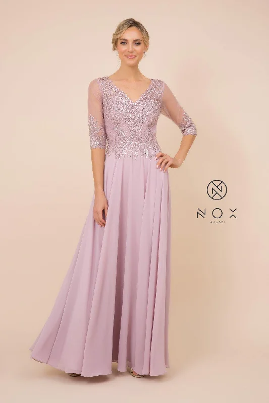 TightchainLong Gown With Applique Bodice Formal Dress