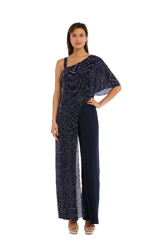 TightvictoryR&M Richards 3096P Formal Asymmetric Petite Jumpsuit