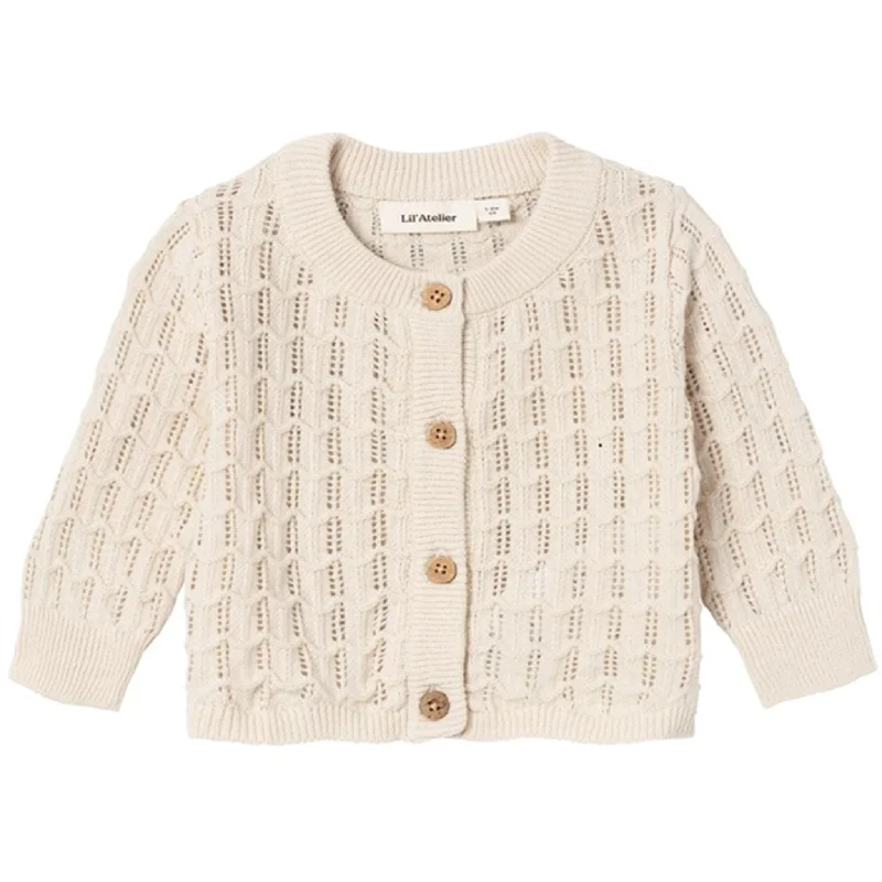 Modern cardiganLil'Atelier Sandshell Fauci Knit Cardigan