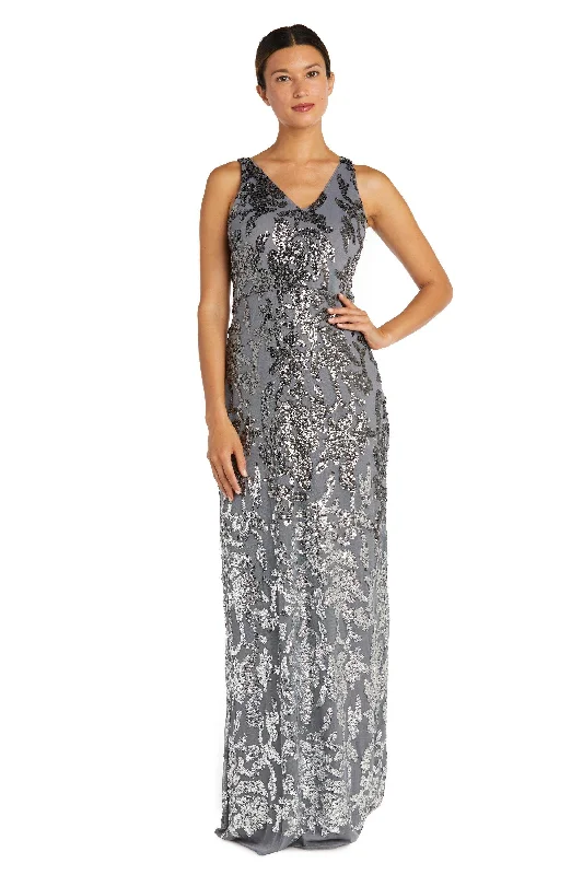 TightshipR&M Richards 9131 Long Sleeveless Formal Ombre Gown Sale