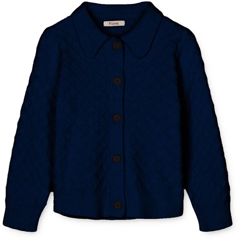 Anti-odor cardiganFliink Navy Benna Cardigan