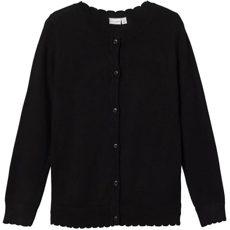 Cable-knit cardiganName it Black Vamone Strik Cardigan Noos