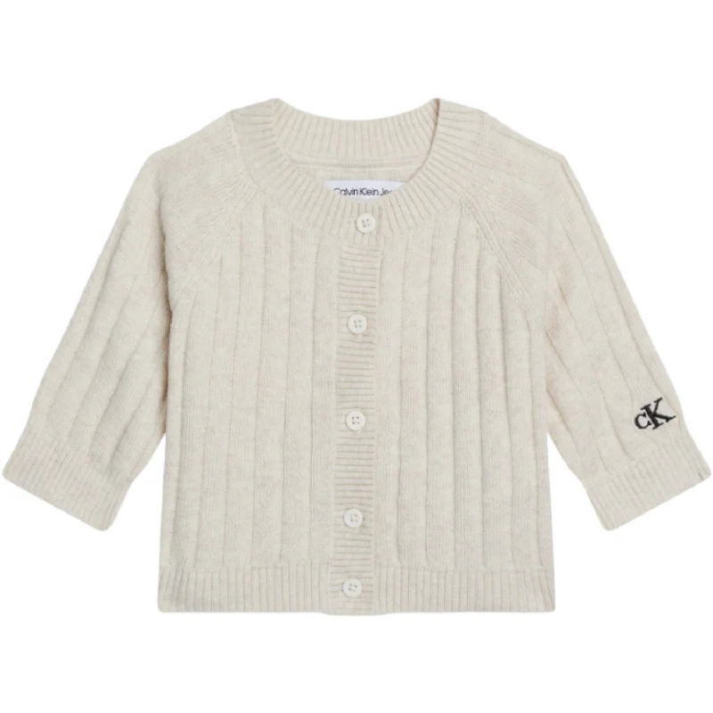 Button-up cardiganCalvin Klein Cardigan Vanilla Heather