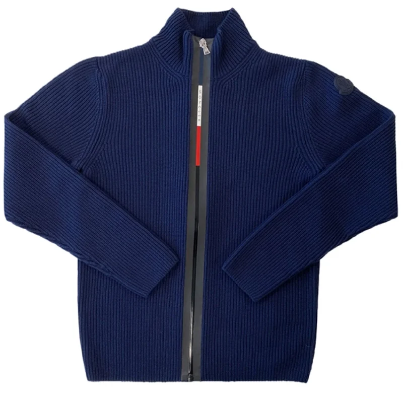 Patchwork cardiganMoncler Tricot Cardigan Navy