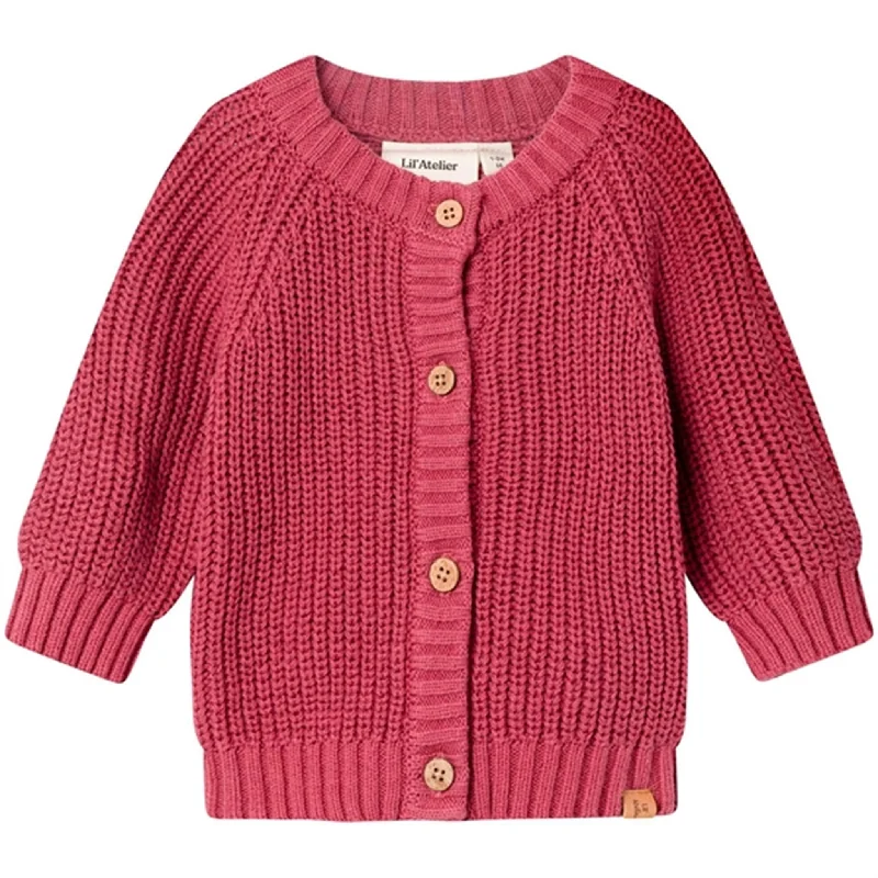 Oversized cardiganLil'Atelier Dry Rose Emlen Knit Cardigan