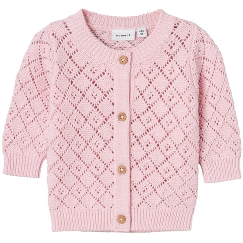 Neutral cardiganName it Parfait Pink Desina Knit Cardigan