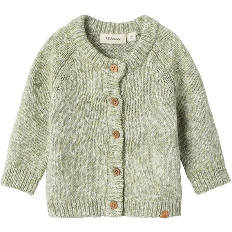 Anti-odor cardiganLil'Atelier Loden Green / Melange Solvej Knit Cardigan