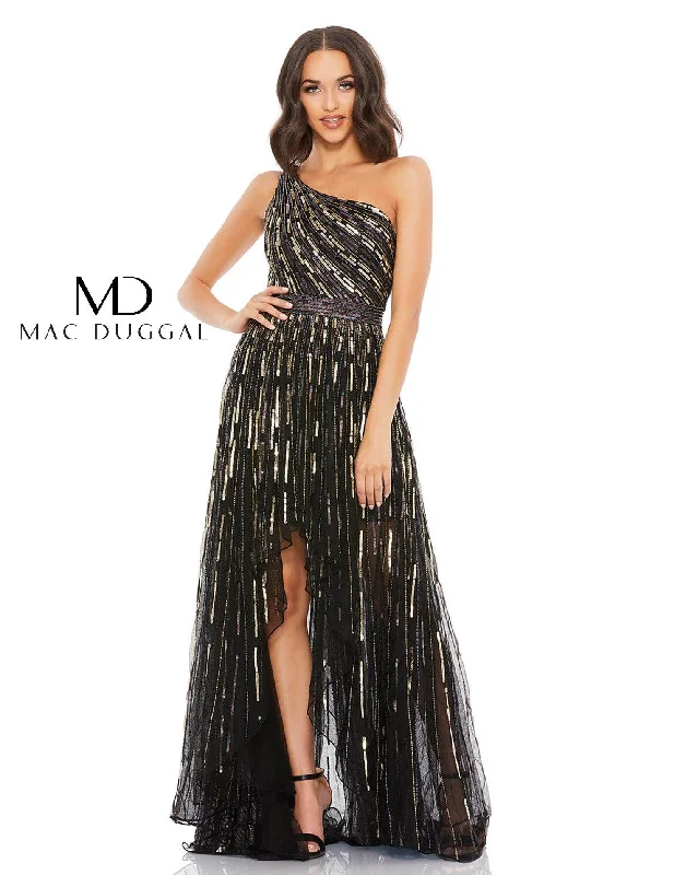 TightactivewearMac Duggal 5381 High Low Prom Formal Dress