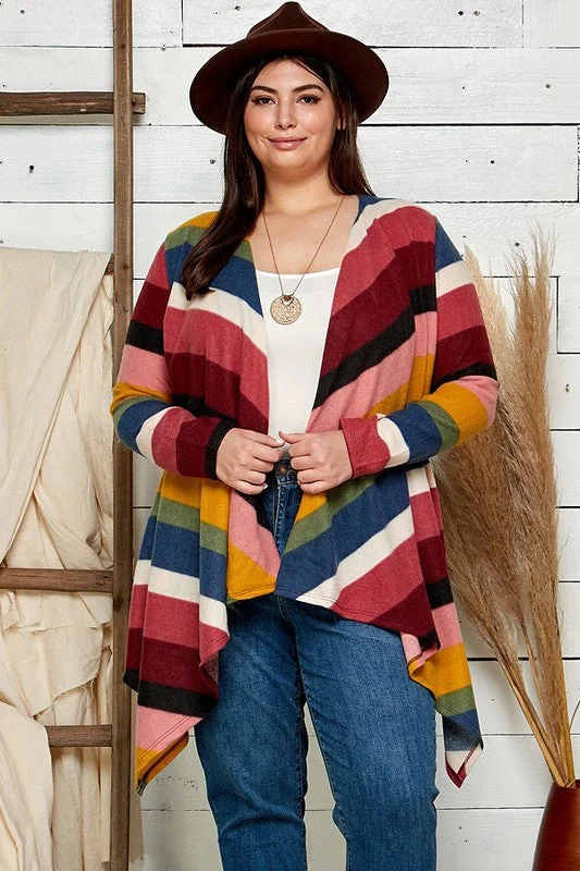 Kids’ cardiganMulti Stripe Drape Cardigans