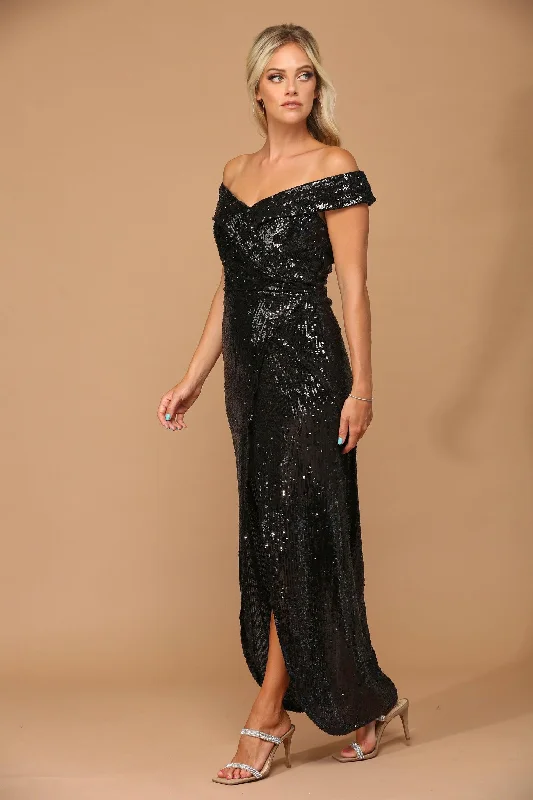 TightmatchLong Off Shoulder Formal Evening Gown