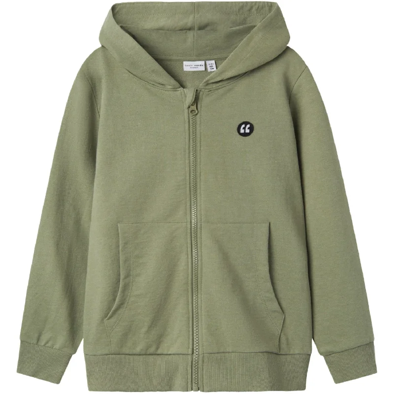 Name It Oil Green Valon Sweat Cardigan