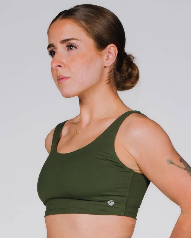 Hiking teeWomen's Classic Sports Bra - O.D. Green