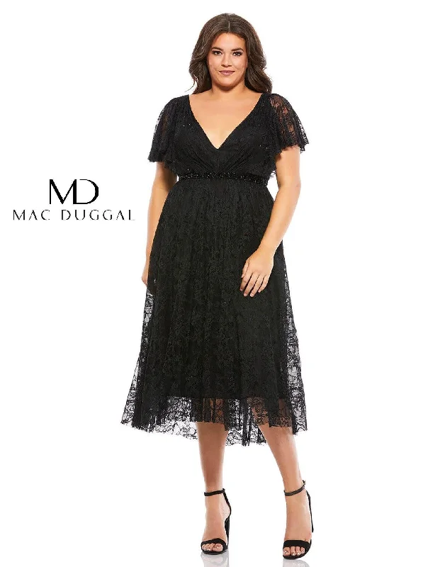 TightbudgetMac Duggal Fabulouss Short Plus Size Dress Sale