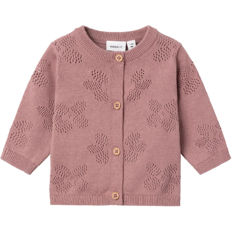 Crewneck cardiganName It Nostalgia Rose Hiclaudia Knit Cardigan