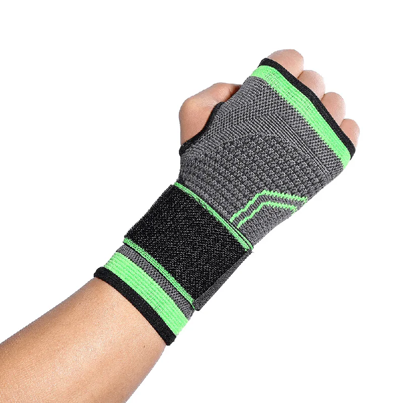 Outdoor hoodieKALOAD Dacron Breathable Wrist Support Palm Protection Adults Weight Lifting Sports Bracers Gym Fitness Protective Gear