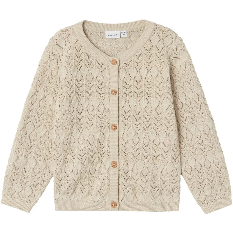 Fringed cardiganName It Peyote Melange Hipil Knit Cardigan