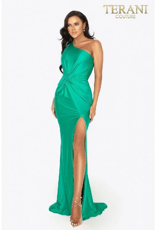 TightplayTerani Couture 2011P1066 One Shoulder Long Prom Dress