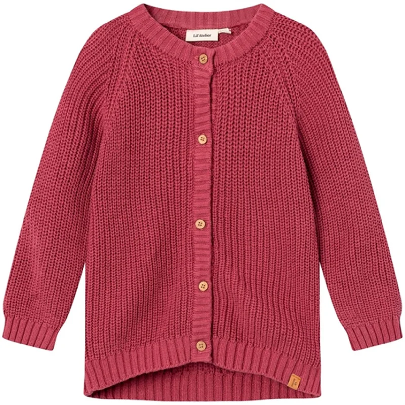 Cropped cardiganLil'Atelier Dry Rose Emlen Knit Cardigan