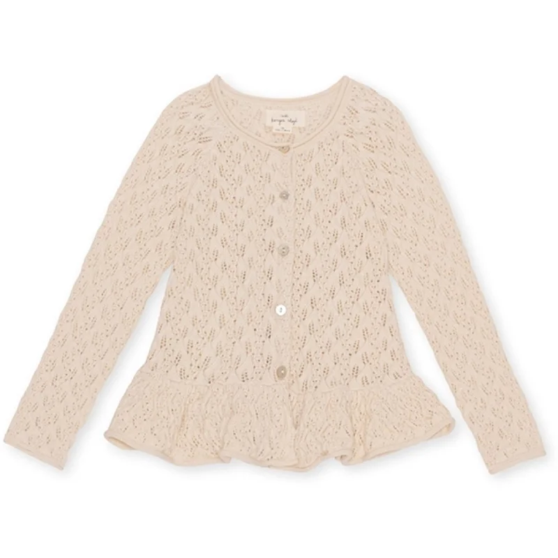 Anti-odor cardiganKonges Sløjd Creme Henny Knit Cardigan