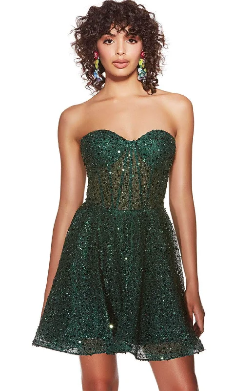 TightlippedAlyce Paris 3776 - Sequin  Sweetheart Neck Cocktail Dress