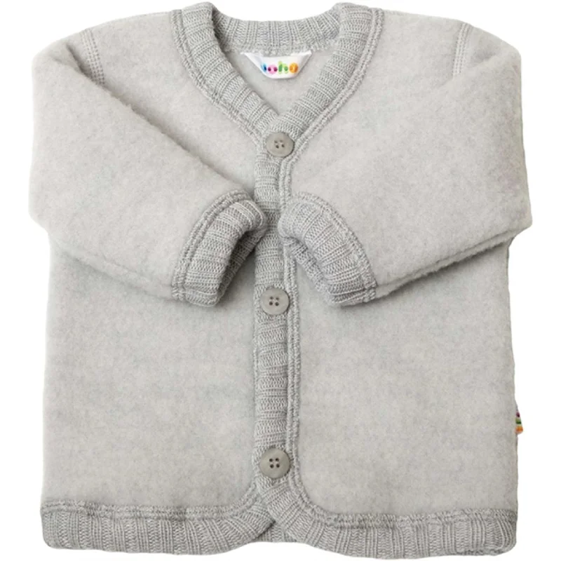 Crewneck cardiganJoha Wool Silver Melange Cardigan