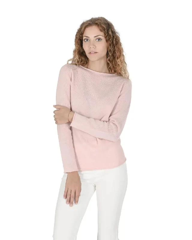 Lounge Knit TopsCashmere Boatneck Sweater from Italy - S